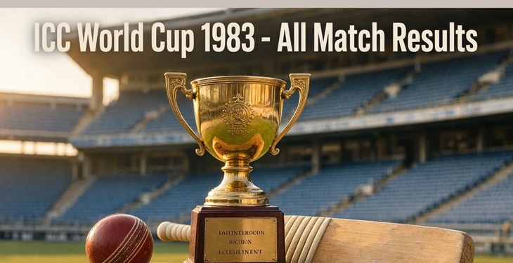 ICC Cricket World Cup 1983 - All Match Results, Scores , Team Played
